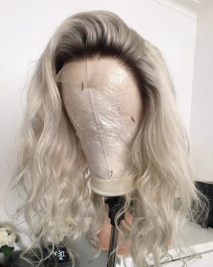 Ombre Ash Blonde Wig