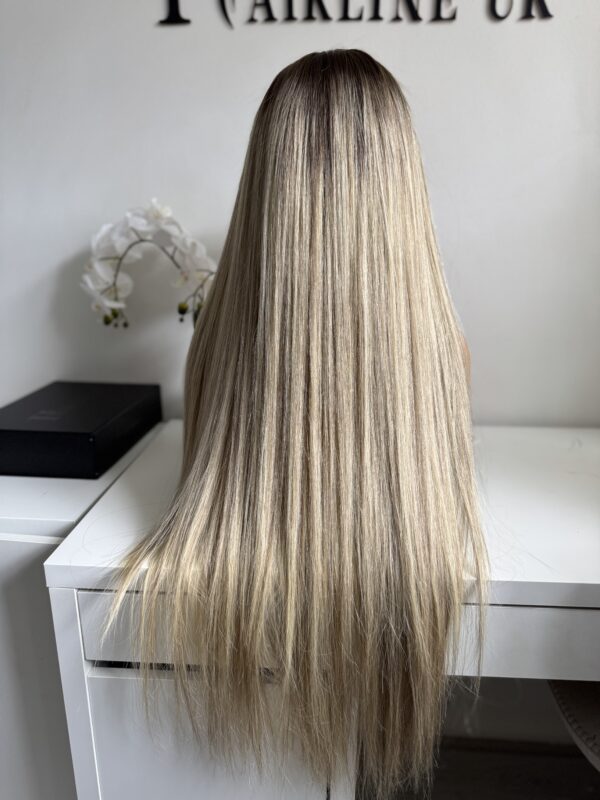 Custom Blonde Human hair wig