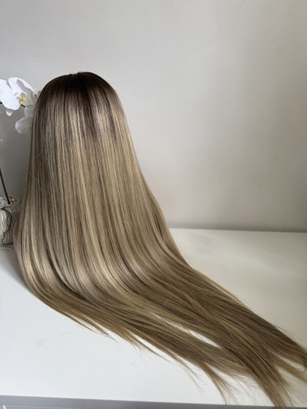 Custom Blonde Human hair wig